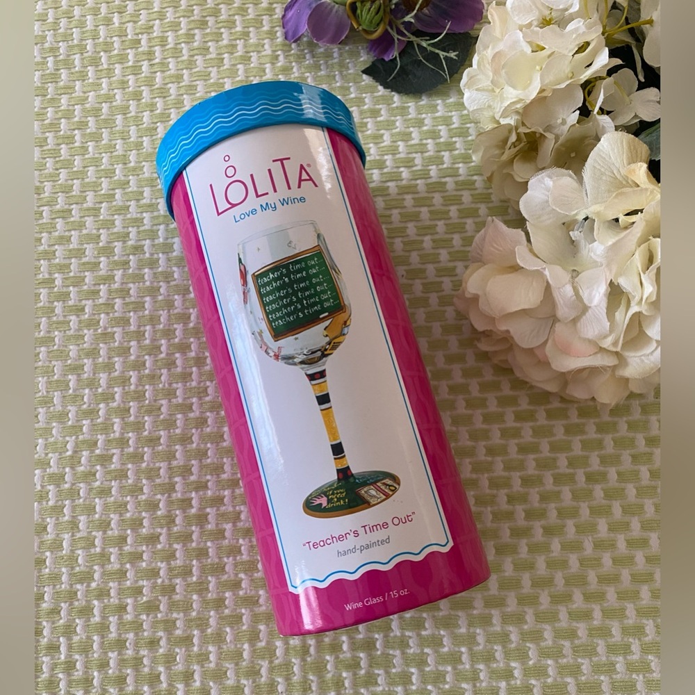 🌸LOLITA Love My Wine 15oz. Glass🌸